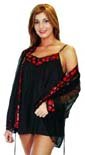 SHORTIE BABYDOLL AND COAT SET