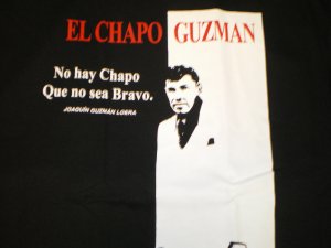 El Chapo Guzman T-shirt Blk/Red New!
