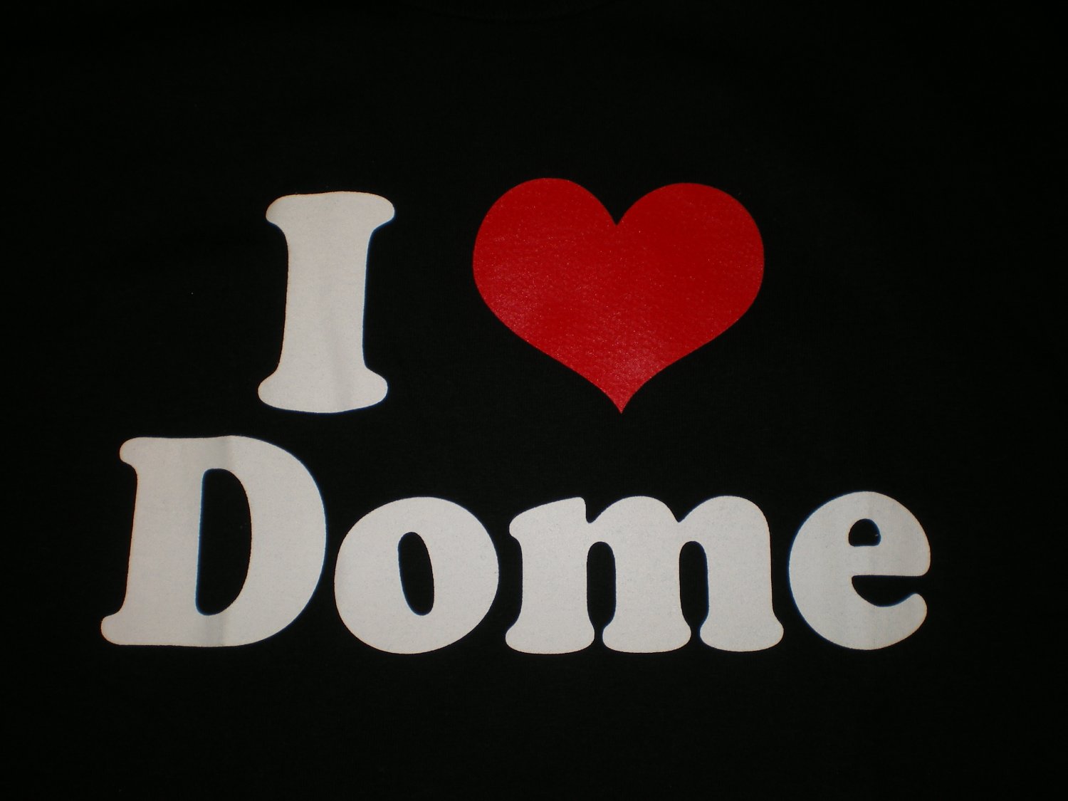 I Love Dome T-shirt Blk/Red New!