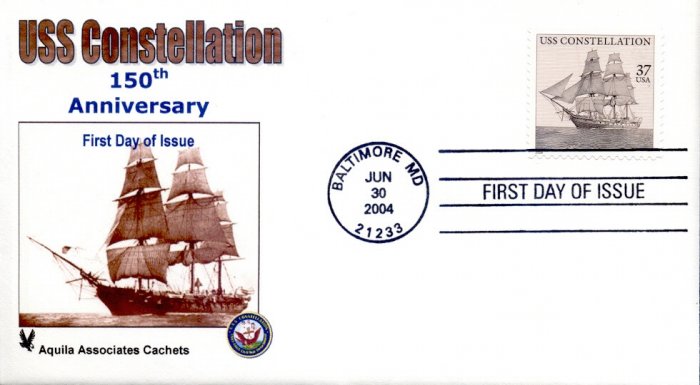 2004 U.S.S. Constellation FDC Aquila Cachet