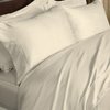 1000TC EGYPTIAN COTTON IVORY SOLID KING SHEET SET