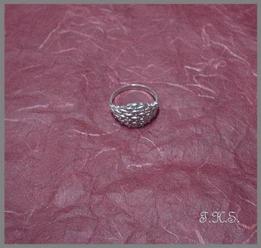 Silver 925 Crisscross Ring