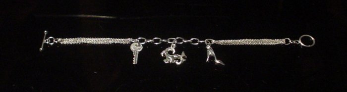 Silver 925 Bracelet | Ram Shoe Key Design