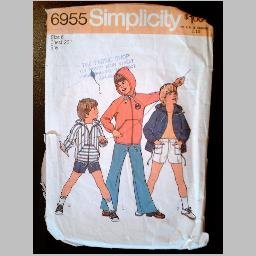 VINTAGE SEWING PATTERN~Boys' Jacket & Pants/Shorts~size 6~Simplicity #6955 (1975)