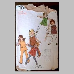 VINTAGE SEWING PATTERN~Girls' Dress/Jumper & Pants~size 3~Butterick #5976 (1960s?)