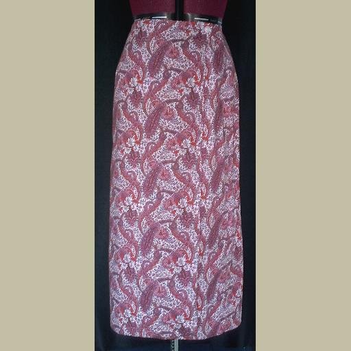 Pink/Purple~PAISLEY WRAP SKIRT~Long~Casual~size 10 Petitie
