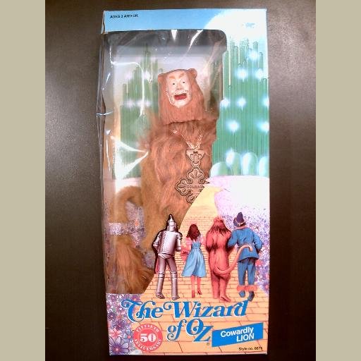 The Wizard of Oz~COWARDLY LION doll~by Multi Toys~HTF~50th Anniversary