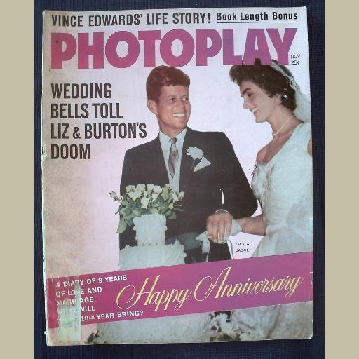 PHOTOPLAY~1962~v62/#5~VINTAGE CELEBRITY MAGAZINE~JFK & JACKIE~Marilyn~Elvis~Liz T~Paul Newman++