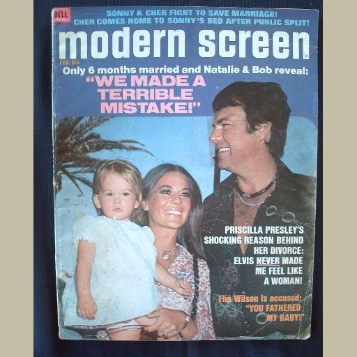 MODERN SCREEN~1973~v67/#2~VINTAGE CELEBRITY MAGAZINE~NAT. WOOD~Elvis~Al Pacino~Sonny~Cher~Adam West