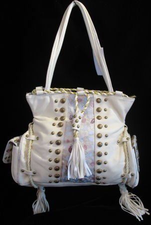 Western Princess Beige handbag bag tote NWT s