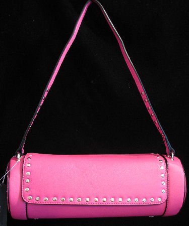 Hot Pink Cylinder shaped handbag bag purse NWT s