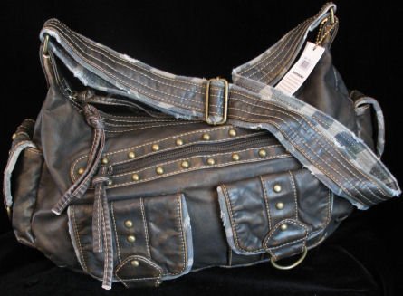 Distressed Washed leather look camouflage handbag SOLD OUT