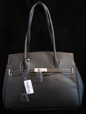 Black Inspired padlock handbag bag purse