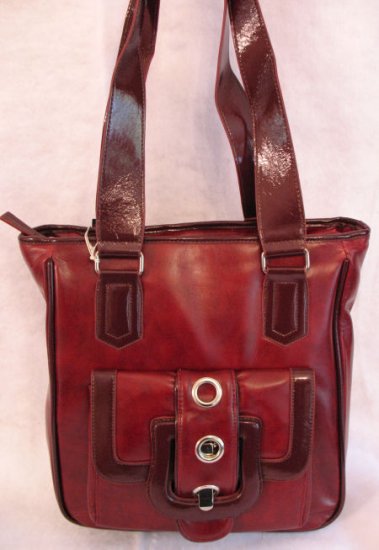Designer inspired single pocket Front Handbag bag purse
