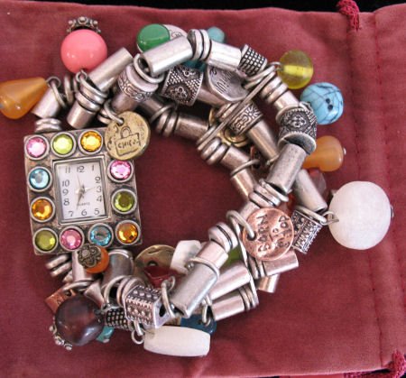 Beautiful Unique Beaded Charm Watch Womens wristwatch SOLD OUT