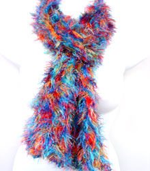 Multi colored MAGIC SCARF wrap muffler
