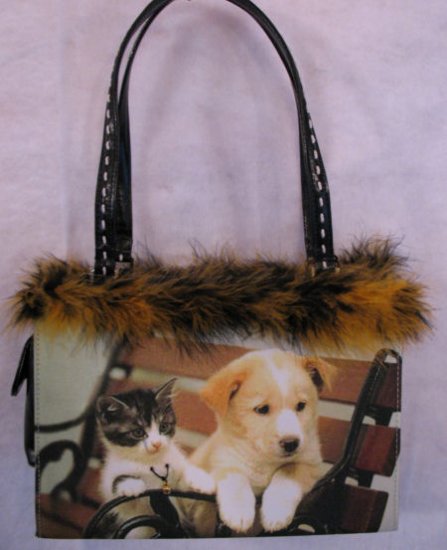 Kitten & Puppy Friends Handbag bag purse