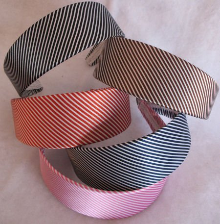 1 NAVY BLUE Striped Headband Womens Hair Accessories