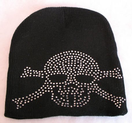 Hot Skull & Crossbone Jolly Roger look Hat Cap winter