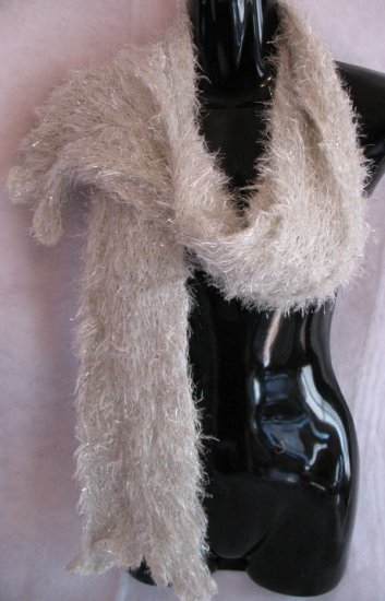 Silver Magic Scarf with Silver Metallic Accents