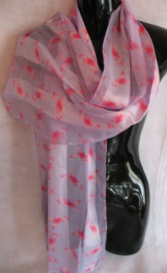 Breast Cancer Awarness Pink Lavender Scarf Scarves