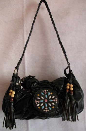 Beautiful Black Beaded bag :) Hot style!