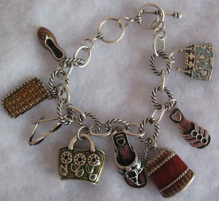 Beautiful Oversized charm Bracelet handbag, shoes,