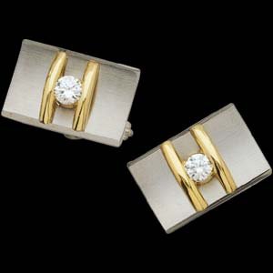 CUFF LINK W/CZ