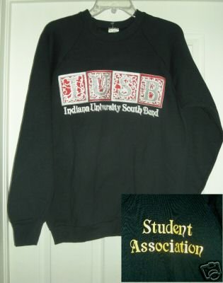 INDIANA UNIVERSITY SOUTH BEND SWEATSHIRT, LARGE *NEW*