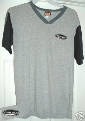STAR WARS EMBROIDERED T-SHIRT, LARGE **NEW**