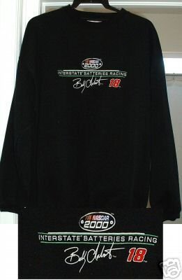 BOBBY LABONTE EMBROIDERED SWEATSHIRT, LG **NEW**