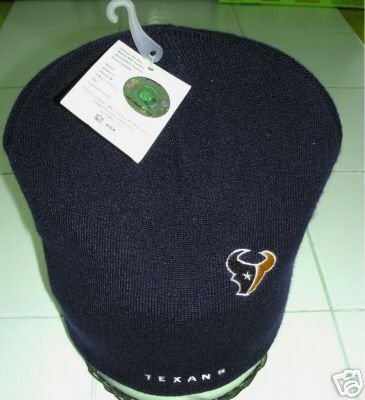 HOUSTON TEXANS KNIT CAP EMBROIDERED by REEBOK *NEW*