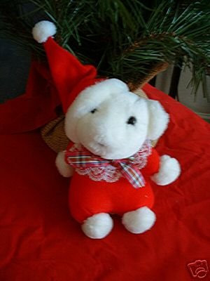 CHRISTMAS BEAR STUFFED ANIMAL **NEW**