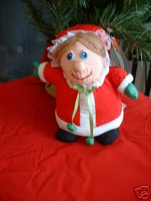 MRS. SANTA TALKING STUFFED FIGURE by GANZ *NEW*