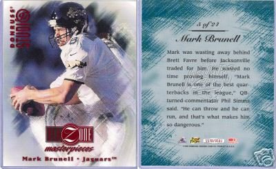 MARK BRUNELL RED ZONE STUDIO 8X10 MINT #572/3500