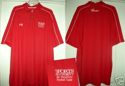 ED McCAFFREY'S FOOTBALL CAMP POLO SHIRT, XXL **NEW**
