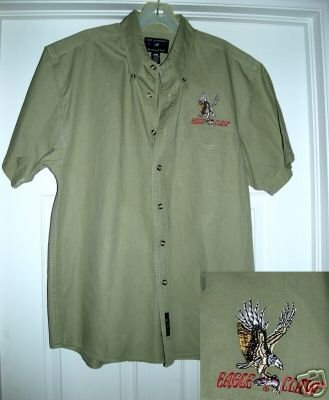 EAGLE CLAW BUTTON-DOWN SHORT SLEEVE SHIRT,SMALL **NEW**