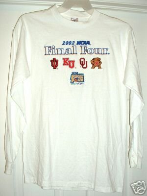FINAL FOUR NCAA '02 ATLANTA EMBROIDERED SHIRT, MED *NEW