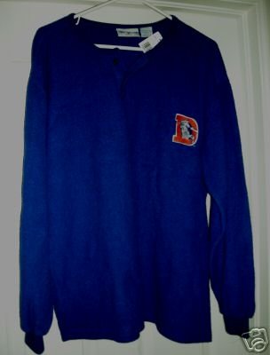 DENVER BRONCOS "OLD LOGO" FLEECE L/S, MEDIUM *NEW*