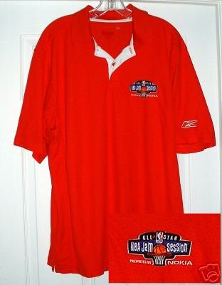 NBA ALL-STAR JAM SESSION EMBROIDERED POLO, LARGE *NEW*