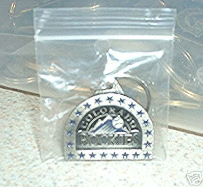 COLORADO ROCKIES PEWTER KEYCHAIN *NEW*