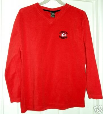 KANSAS CITY CHIEFS NFL FLEECE JACKET, LARGE *NEW*