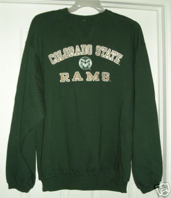 COLORADO STATE UNIVERSITY SWEATSHIRT, LARGE *NEW*
