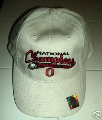 OHIO STATE 2002 NATIONAL CHAMPS EMBROIDERED CAP *NEW*