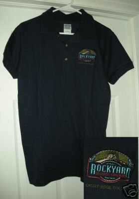 ROCKYARD BREWING COMPANY EMBROIDERED POLO, SM **NEW**