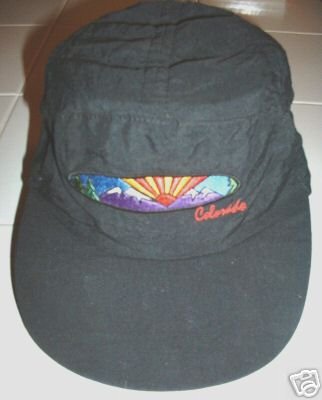 HOT-AIR BALLOON COLORADO EMBROIDERED BLACK CAP, *NEW*