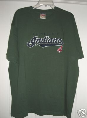 CLEVELAND INDIANS EMBROIDERED SHIRT, XL **NEW**