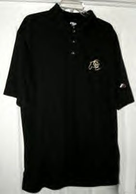 UNIVERSITY OF COLORADO "COOLPLUS" BLACK POLO, XXL *NEW*