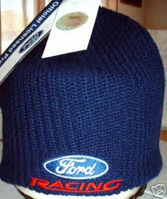 FORD RACING TEAM NASCAR KNIT CAP, NAVY BLUE **NEW**