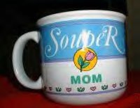 "SOUPER MOM" CERAMIC WIDE-MOUTH MUG *NEW